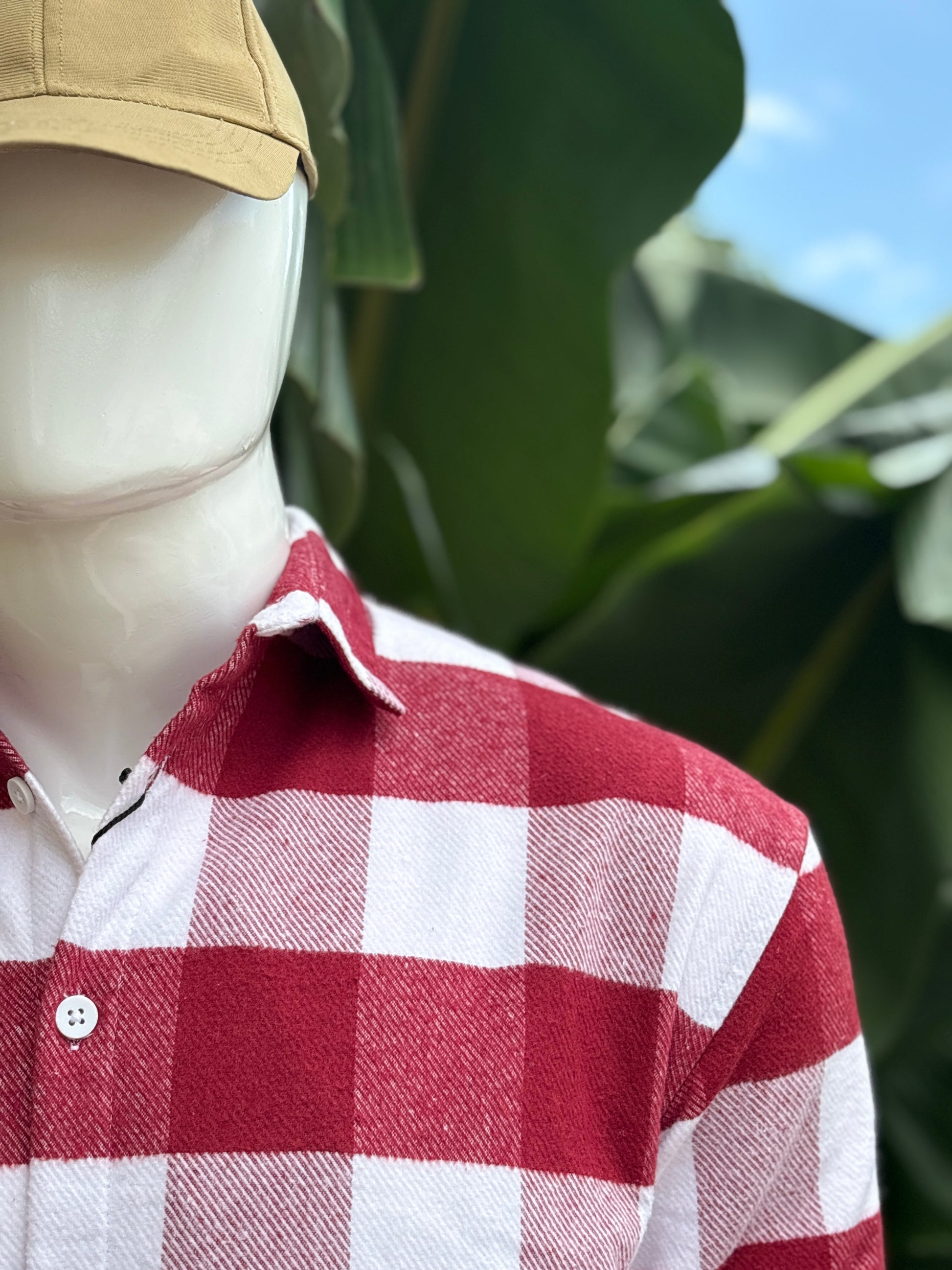 Red and White Checks Shirt