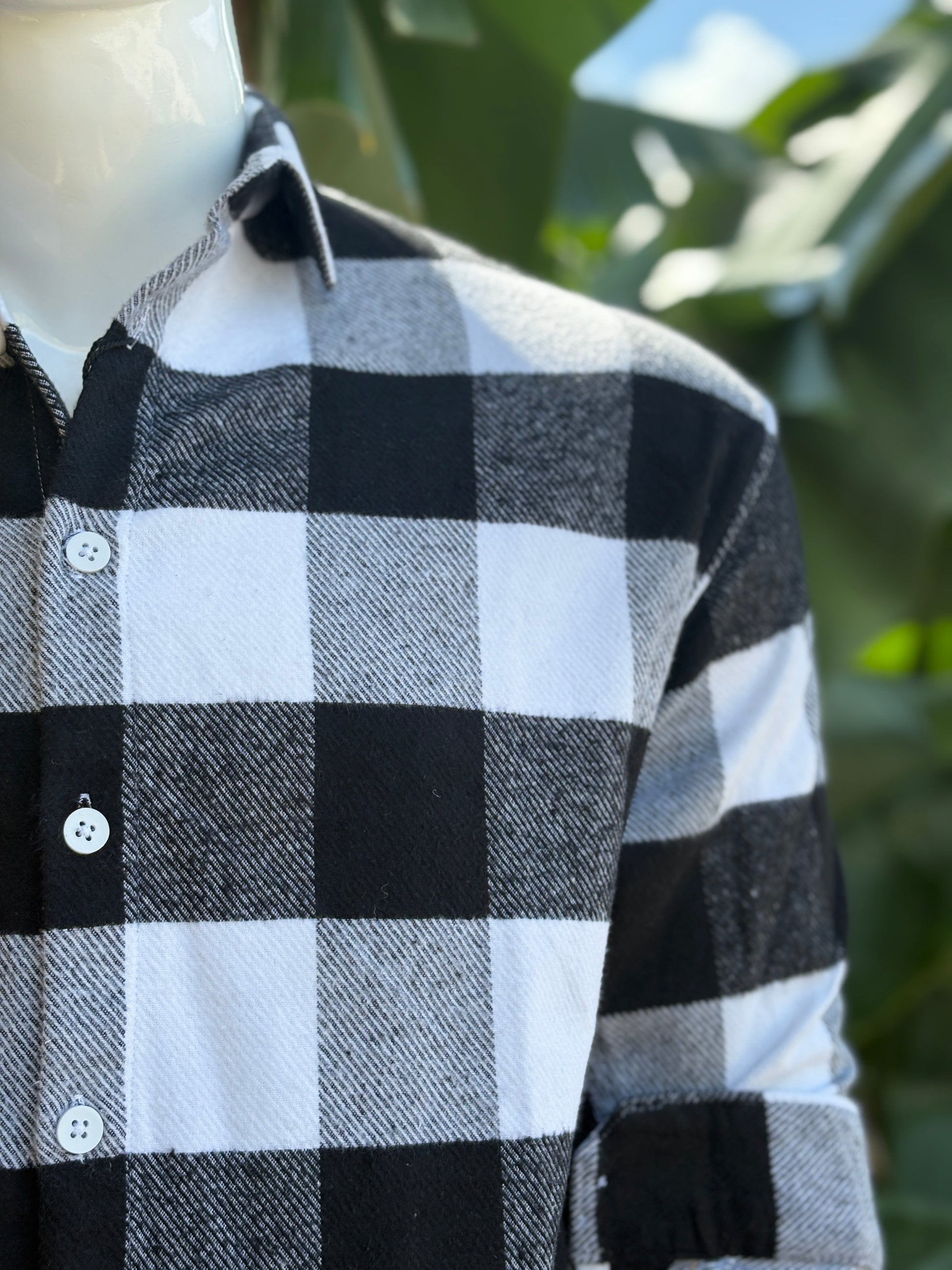 Black and White Checks Shirt