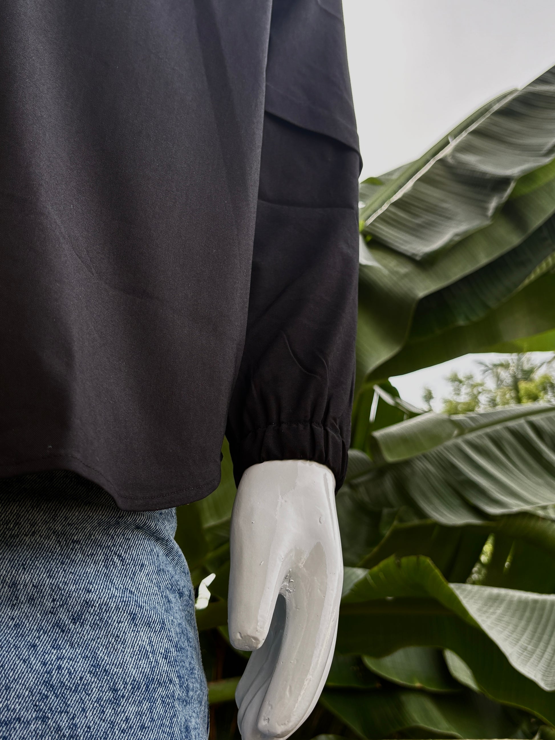 Doctor Sleeves Black back Printed Shirt