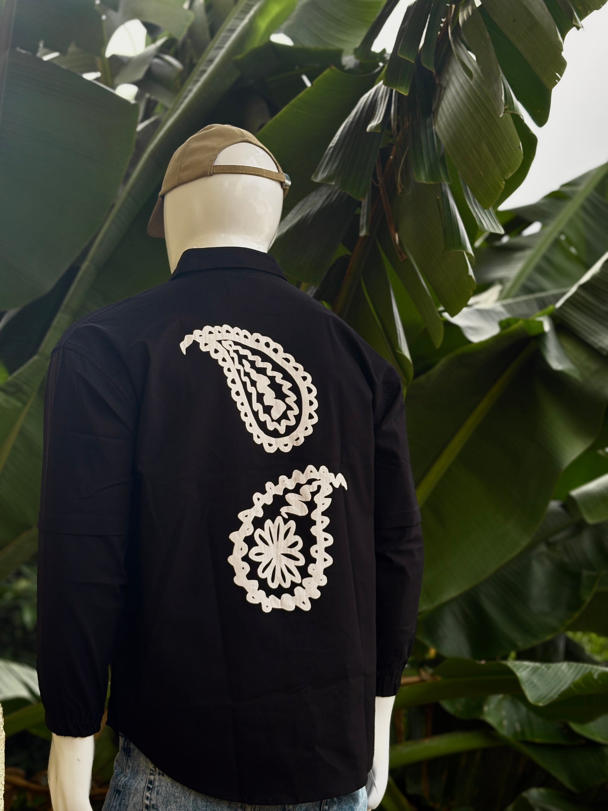 Doctor Sleeves Black back Printed Shirt