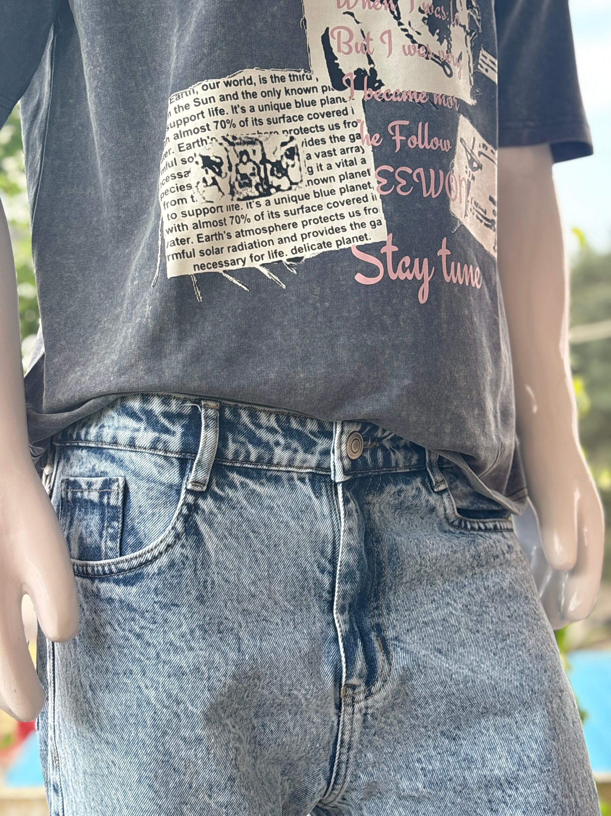 Blue Baggy Denim Jeans