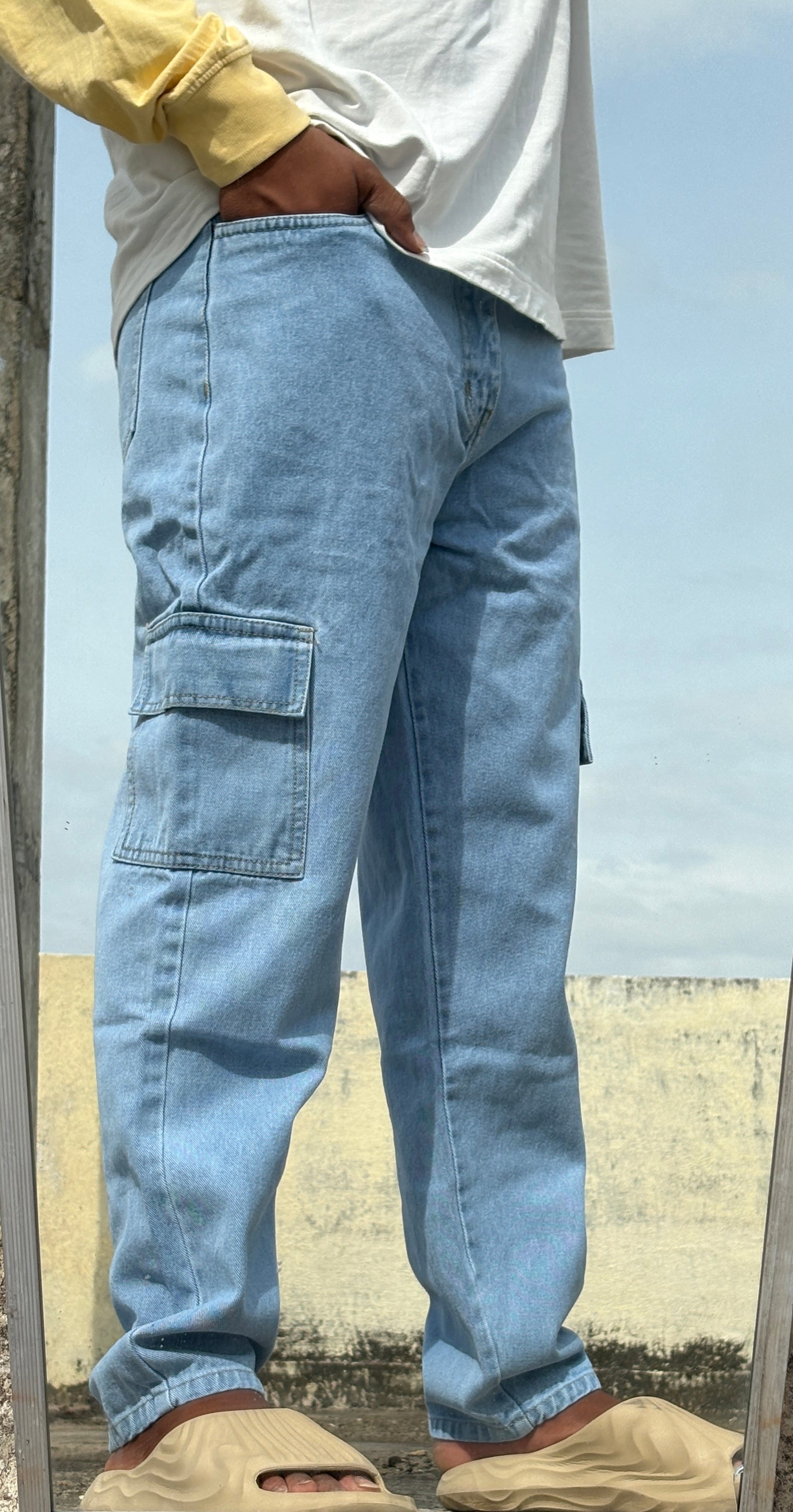 Blue Cargo Jeans