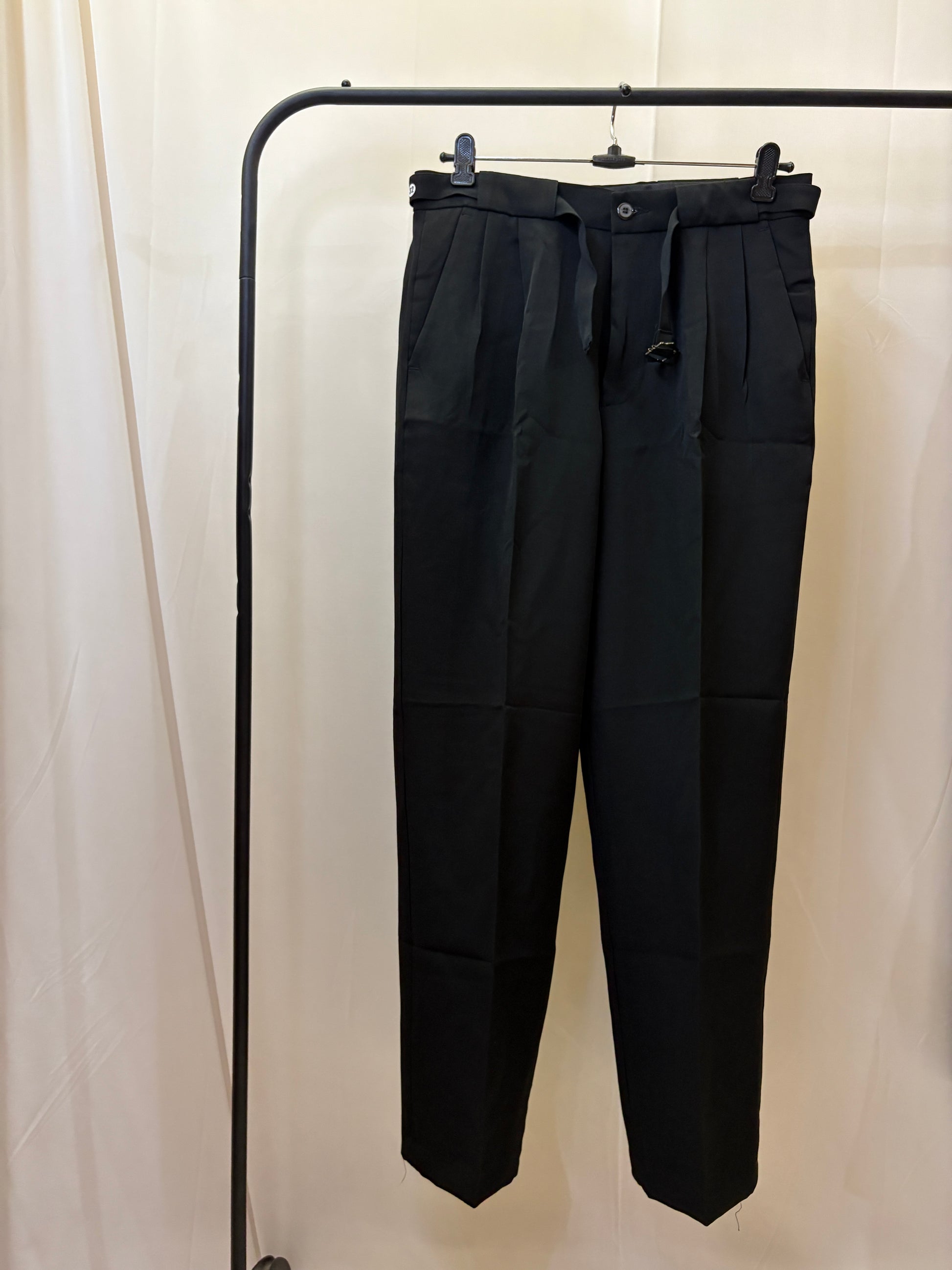 Black Baggy Korean Trousers