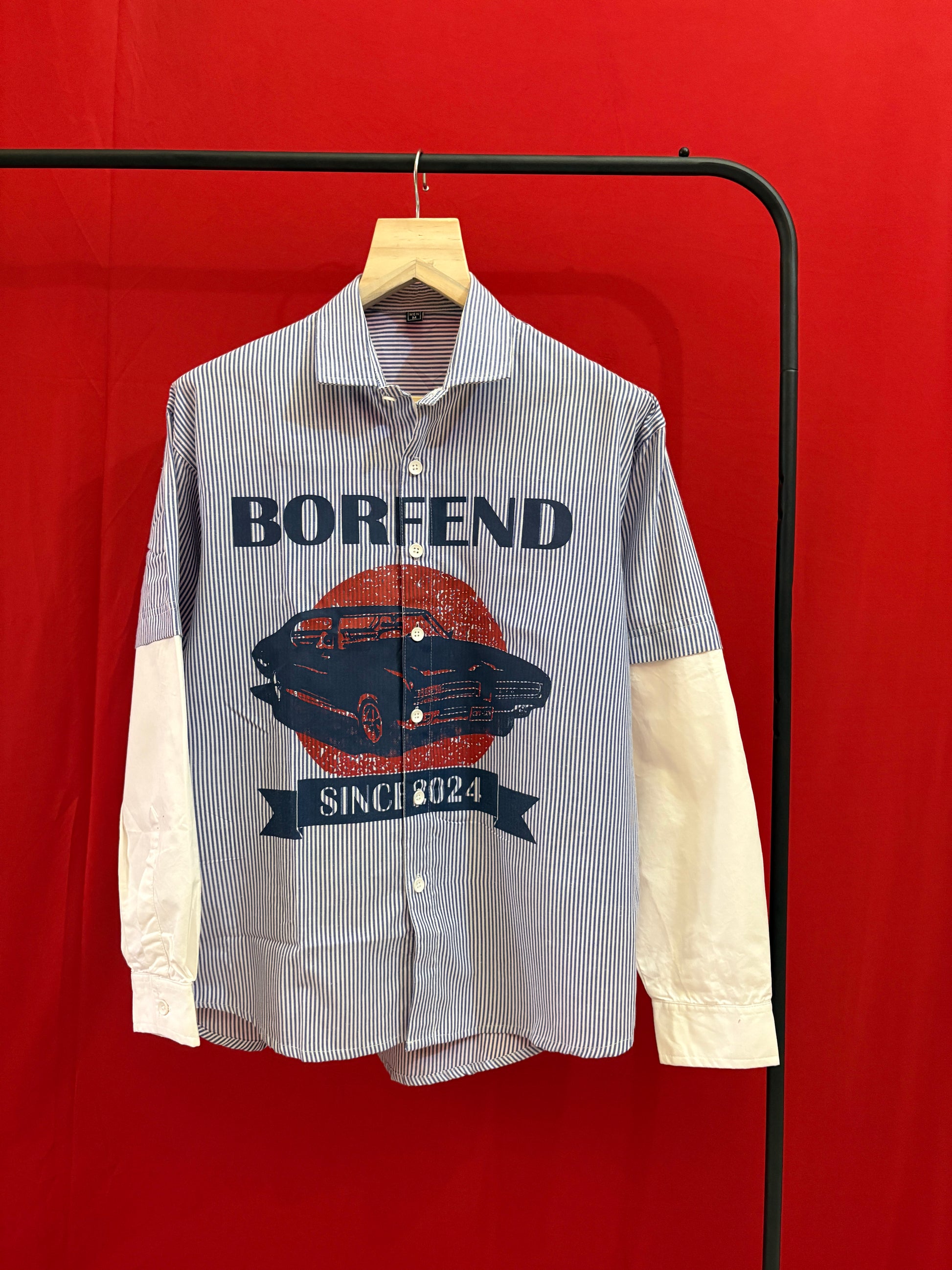 Blue Stripped Doctor Sleeve Shirt