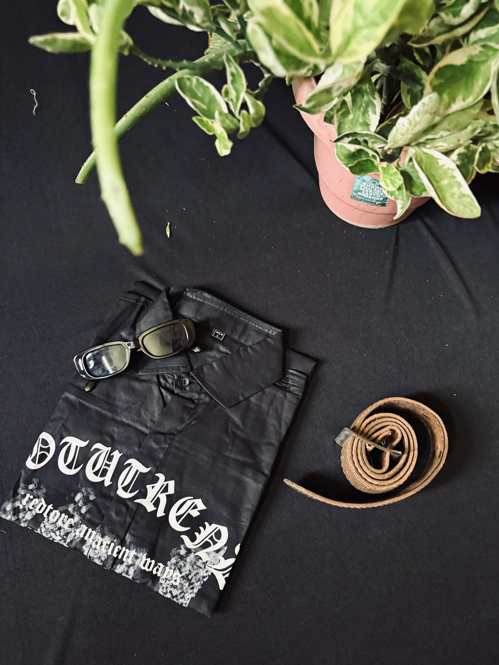 Black Graphic Printed Shirt