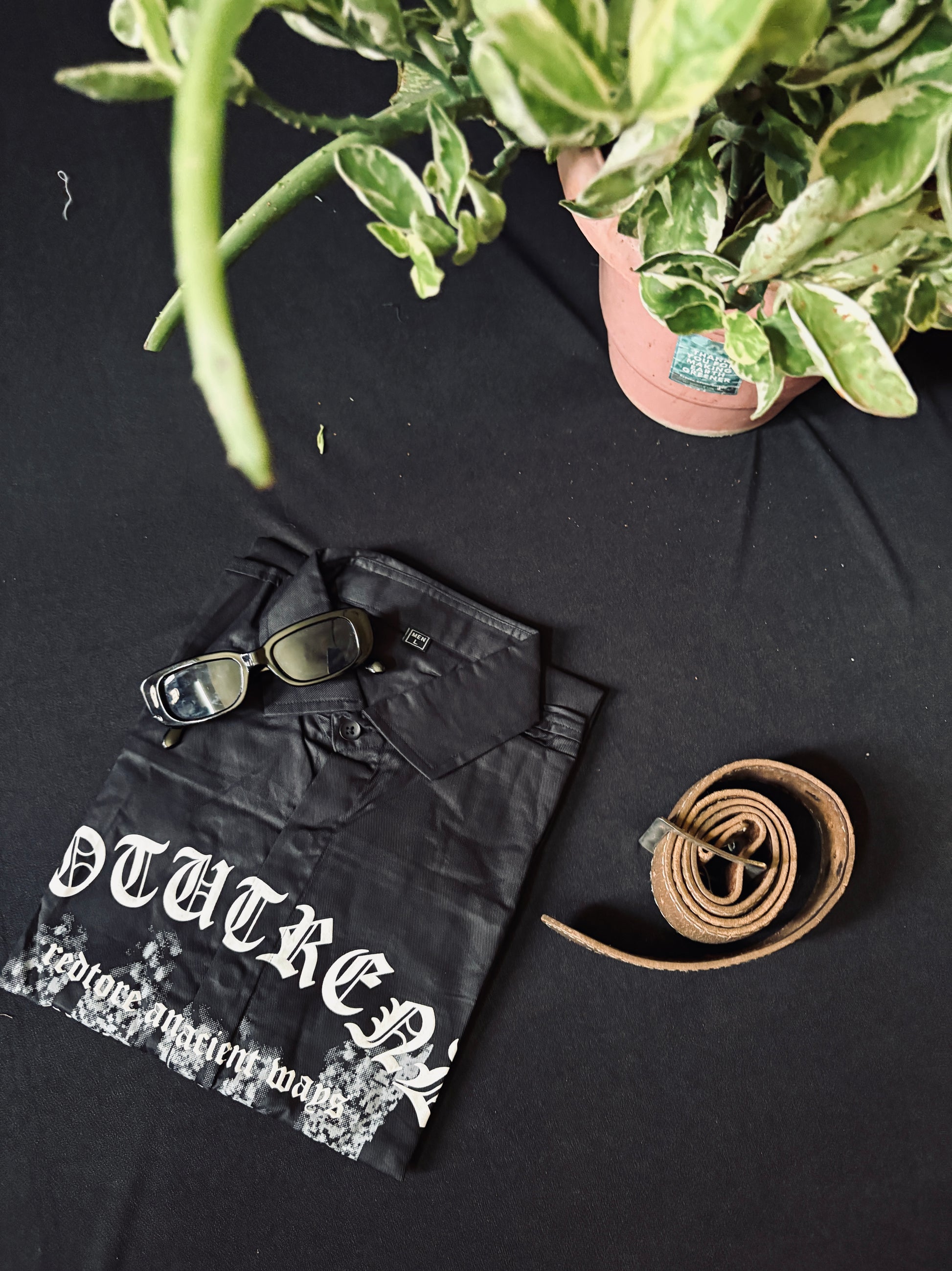 Black Graphic Printed Shirt