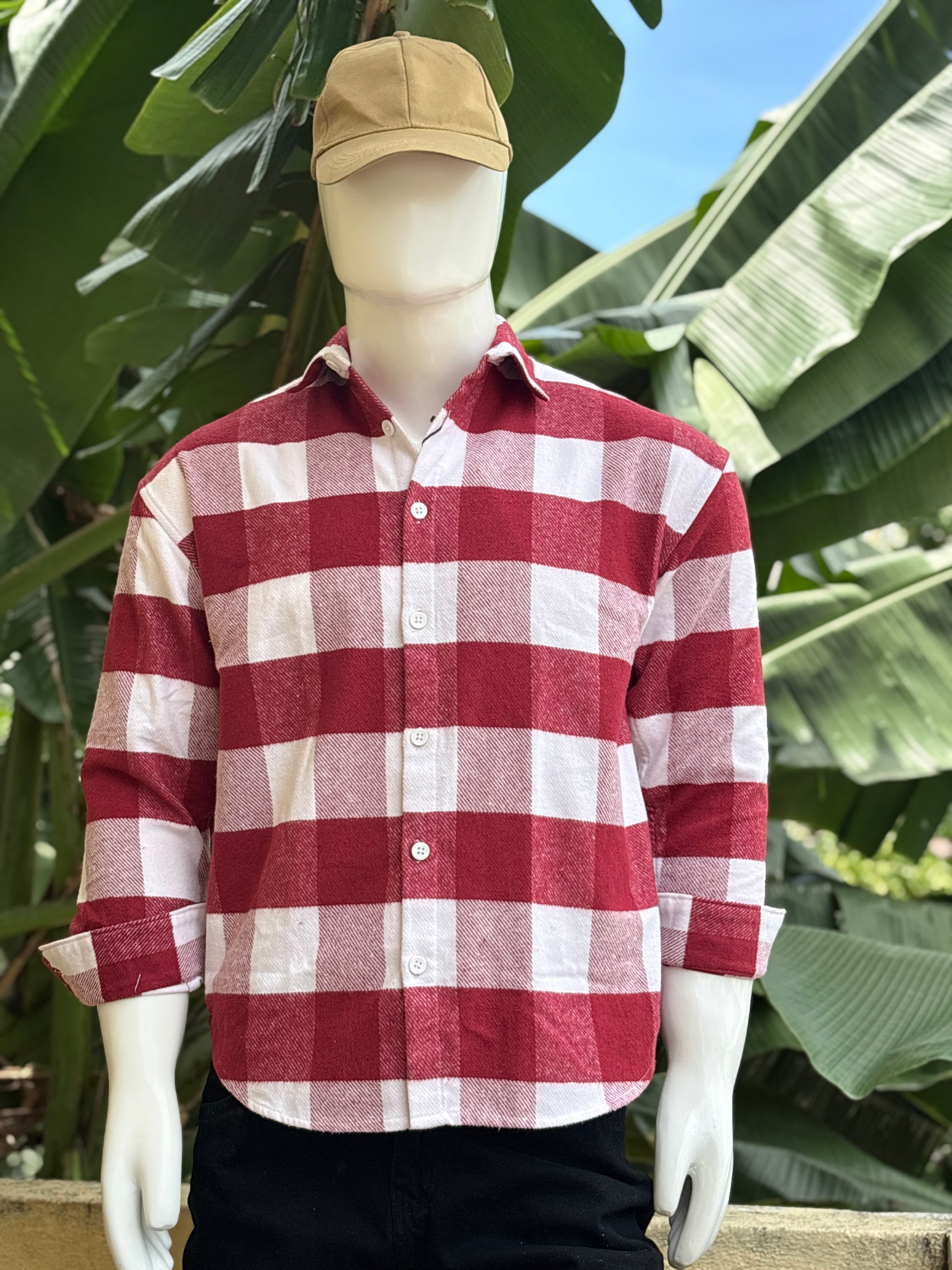 Red and White Checks Shirt