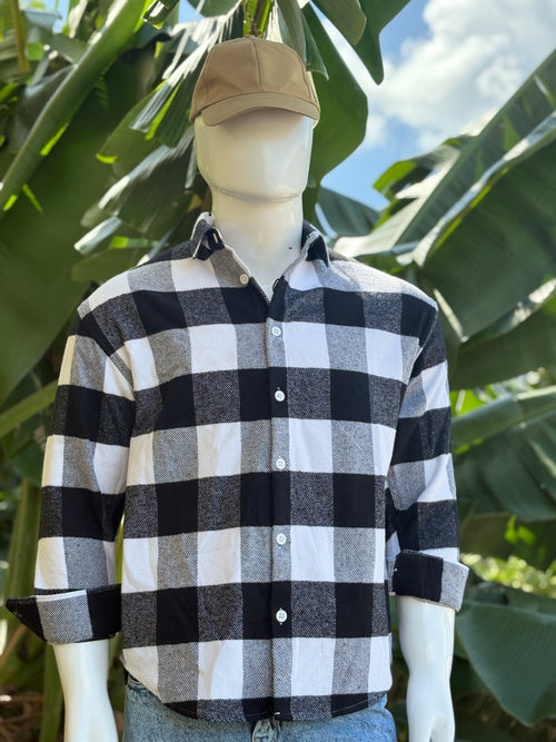 Black and White Checks Shirt