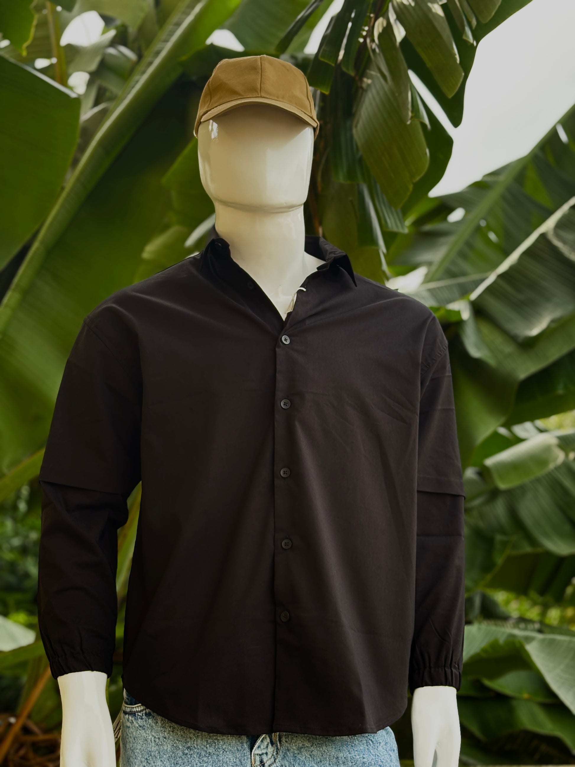 Doctor Sleeves Black back Printed Shirt