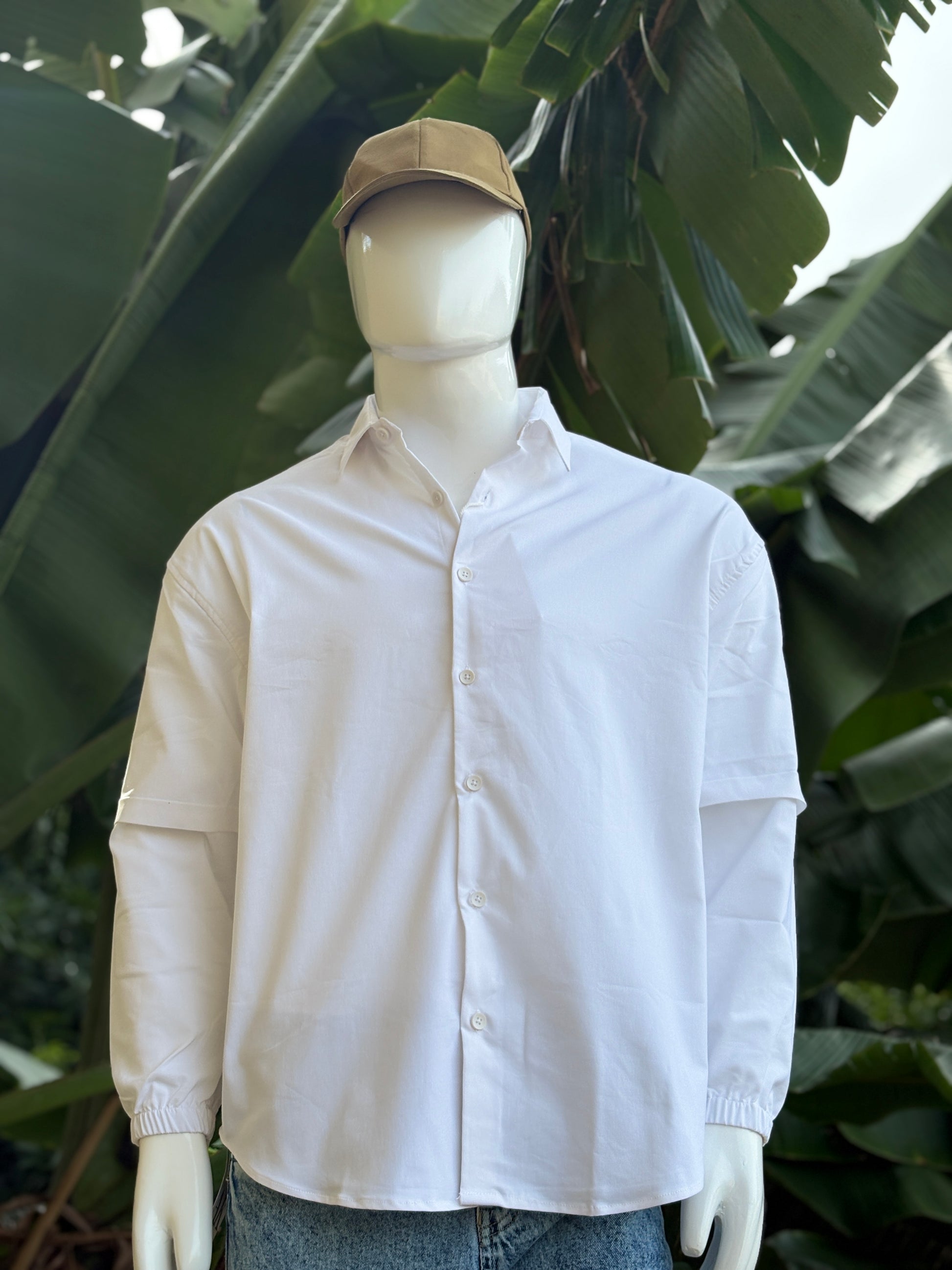 Doctor Sleeves White Printed Shirt