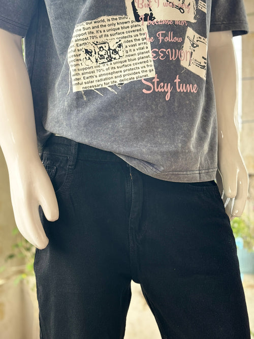 Black Mom Fit Jeans