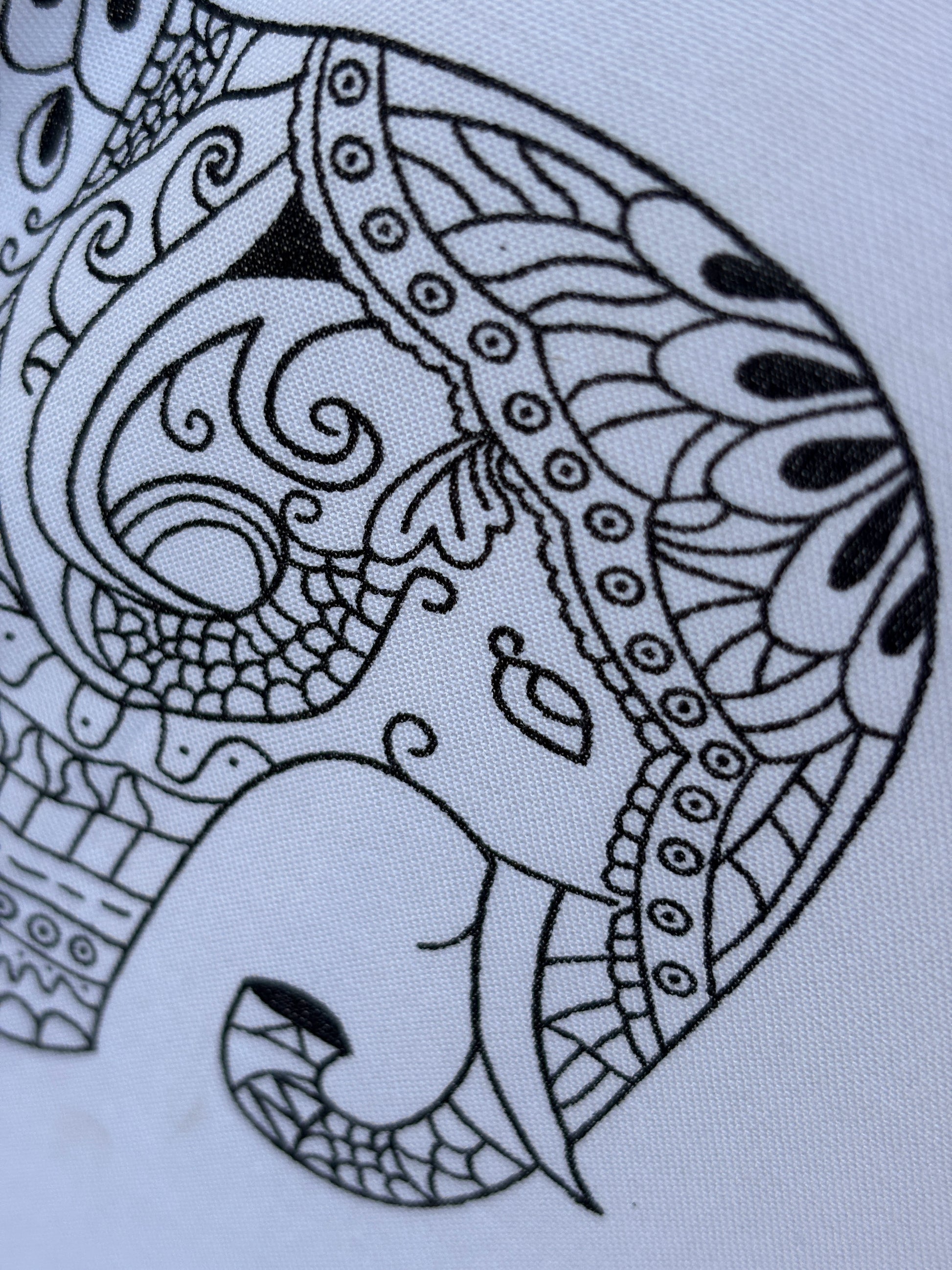 White Printed Elephant Shirt