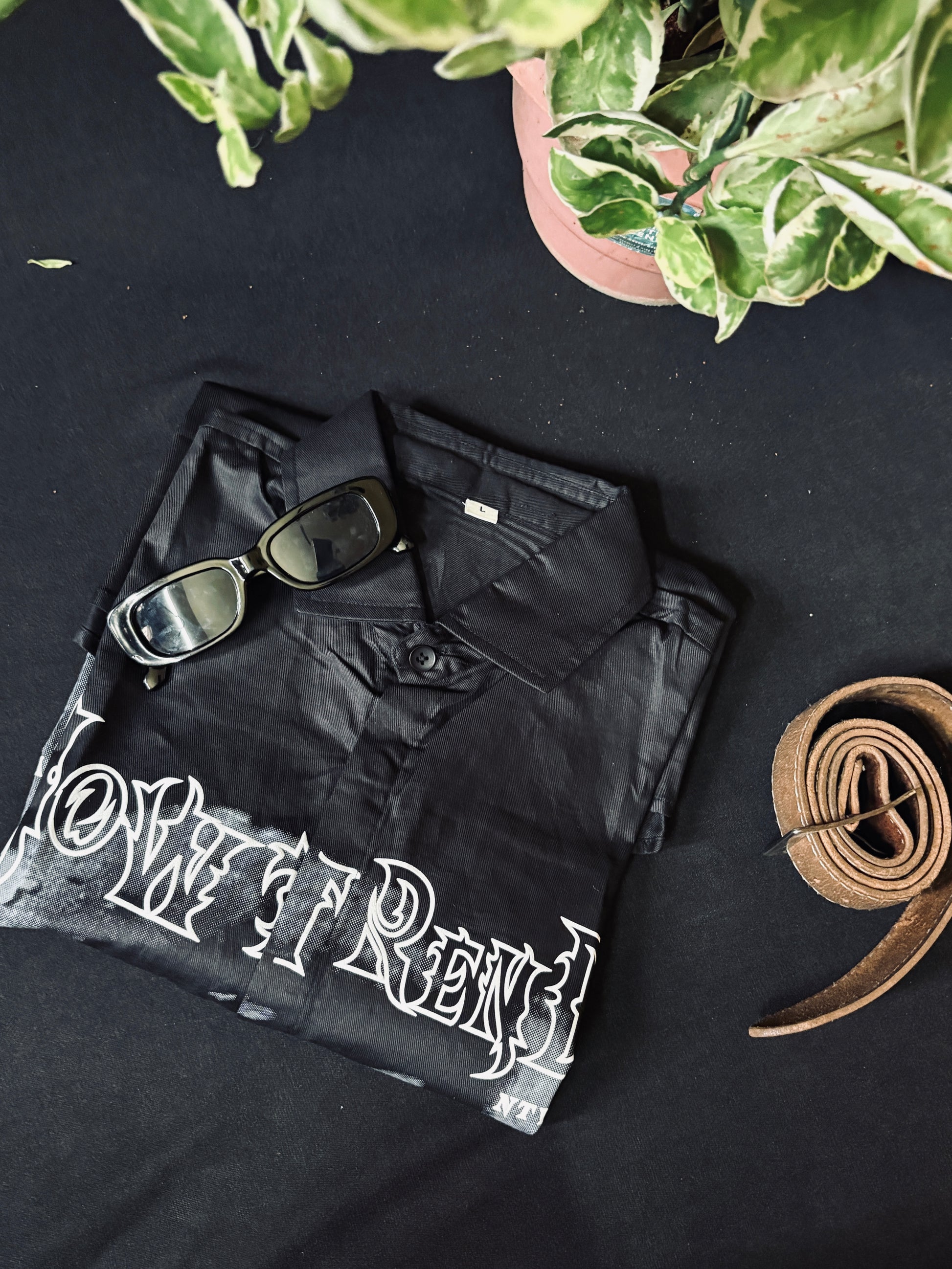NowTrend Black Graphic Shirt