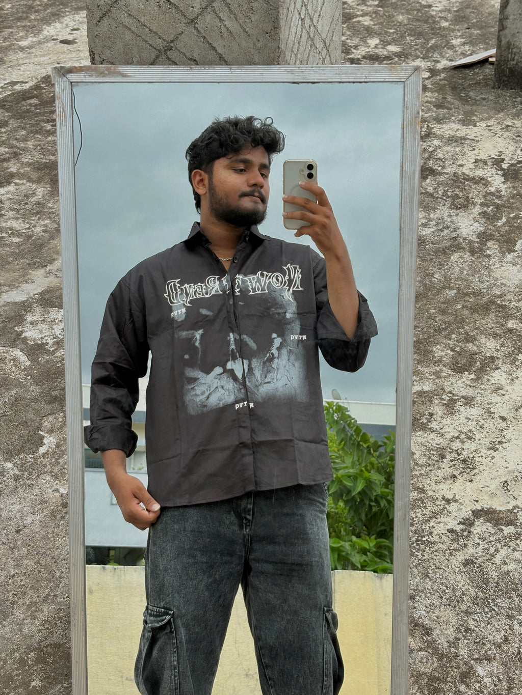 NowTrend Black Graphic Shirt
